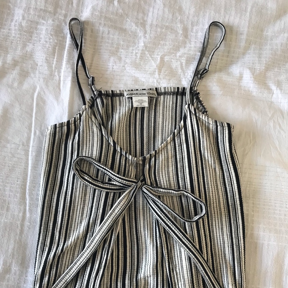 Black and white tank